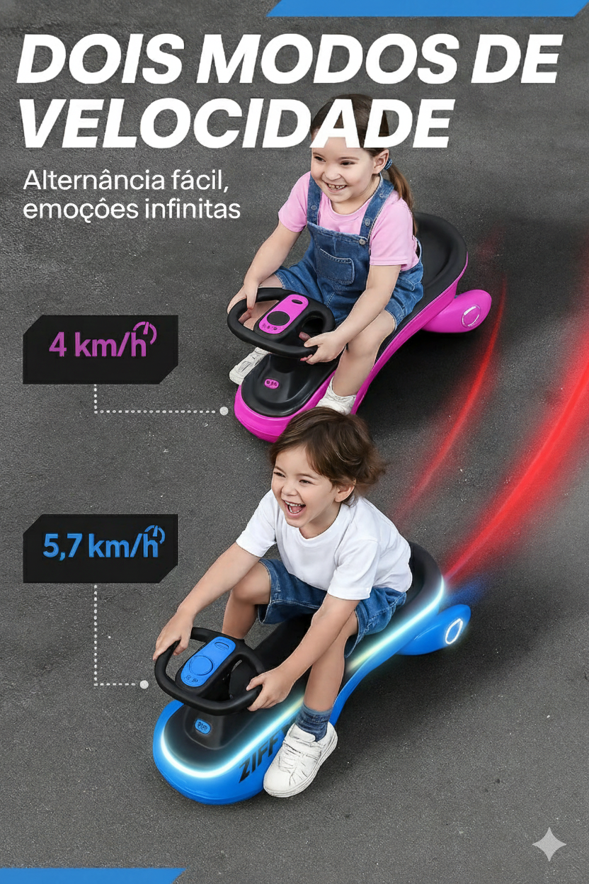 Carrinho Elétrico Infantil com Pedal, Luz e Bateria Recarregável 🎁 Diversão Segura e Colorida + BRINDE EXCLUSIVO